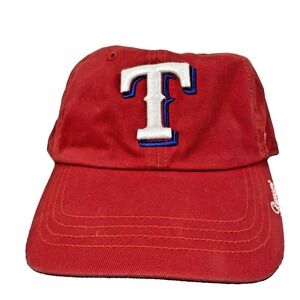 Texas Rangers Hat Strap Back Women's Red MLB Baseball Dad Hat